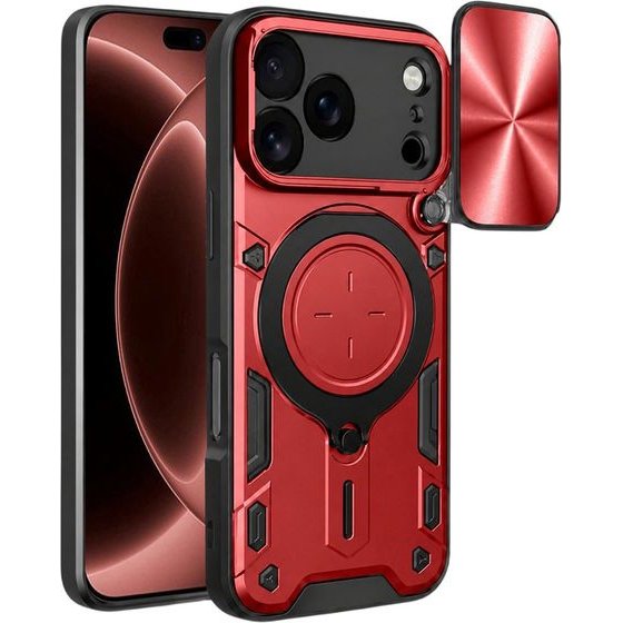 Techsuit - CamGuard Pro - iPhone 18 Pro Max / iPhone 17 Pro Max - Red