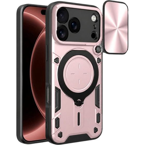 Techsuit - CamGuard Pro - iPhone 18 Pro Max / iPhone 17 Pro Max - Rose Gold