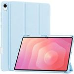 Techsuit - Flex Trifold (with Pencil Holder) - Samsung Galaxy Tab S12 Plus - Sky Blue