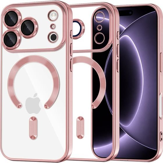 Techsuit - Luxury Crystal MagSafe - iPhone 18 Pro / iPhone 17 Pro - Pink