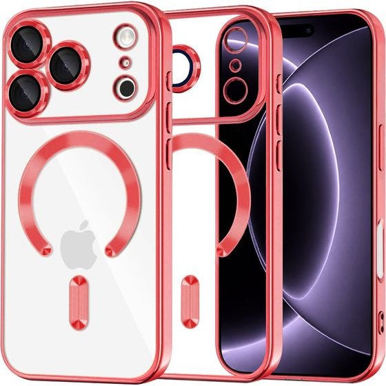 Techsuit - Luxury Crystal MagSafe - iPhone 18 Pro / iPhone 17 Pro - Red