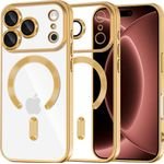 Techsuit - Luxury Crystal MagSafe - iPhone 18 Pro Max / iPhone 17 Pro Max - Gold