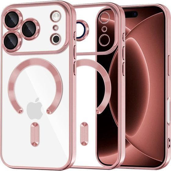 Techsuit - Luxury Crystal MagSafe - iPhone 18 Pro Max / iPhone 17 Pro Max - Pink
