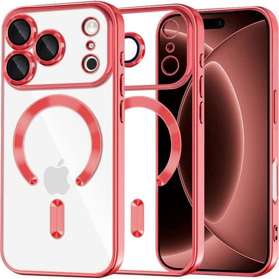 Techsuit - Luxury Crystal MagSafe - iPhone 18 Pro Max / iPhone 17 Pro Max - Red