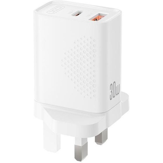 XO L163 PD30W Qc ��������� Uk �������� �������� 18W USB-A & Type-C - (XO L163 (UK))