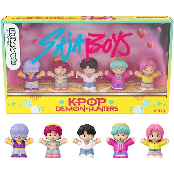 Fisher-Price Little People: Collectible Figures K-Pop Demon Hunters Saja Boys (JRM88)