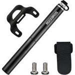 Rockbros Lightweight Bicycle Pump With Pressure Gauge - Black - (JG-PB-004)