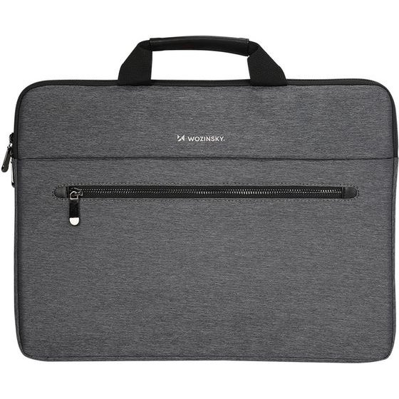 Wozinsky 15.6 Laptop Bag With Handle And Metal Zipper - Gray 5907769388583 - (WTL-15)