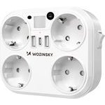 Wozinsky 4x Ac 2x USB-A 2x USB-C 4000 W Network Splitter With Lamp - White 5907769388637 - (WRS-2B)
