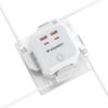 Wozinsky Power Cube 4x Ac 2x USB-A 2x USB-C Pd 20 W 4000 W - White 5907769388651 - (WKZ-4B)