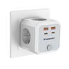 Wozinsky Power Cube 4x Ac 2x USB-A 2x USB-C Pd 20 W 4000 W - White 5907769388651 - (WKZ-4B)
