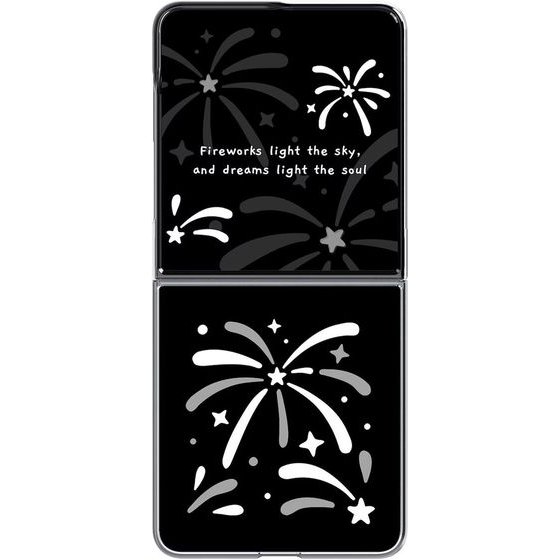 Samsung GP-FFF776CUb Flipsuit Fireworks Cover For Galaxy Z Flip 8 - (GP-FFF776CUBTW)