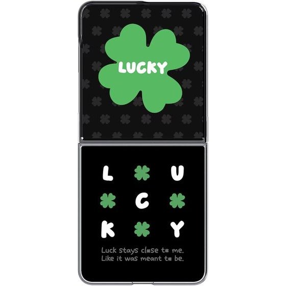 Samsung GP-FFF776CUc Flipsuit Lucky Clover Cover For Galaxy Z Flip 8 - (GP-FFF776CUCTW)