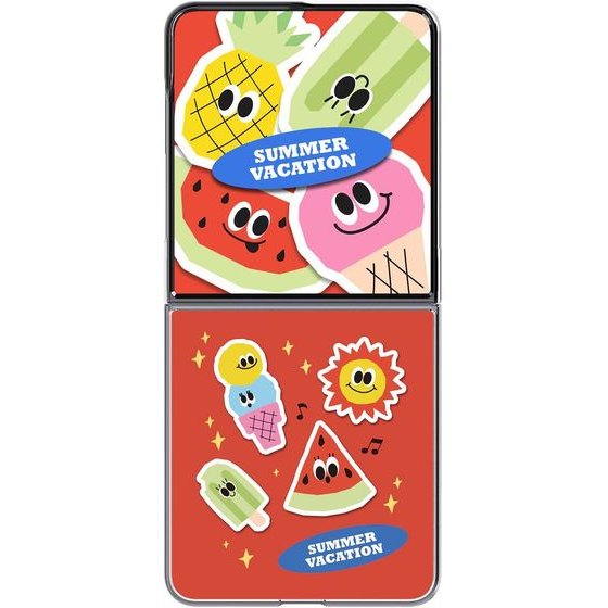 Samsung GP-FFF776CUd Flipsuit Summer Vacation Cover For Galaxy Z Flip 8 - (GP-FFF776CUDTW)
