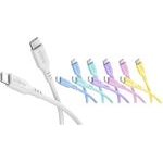 Goobay Pastel Power Pack Set Of 6 USB-C Silicone Cables, 1.5 m, blue;pink;purple;turquoise;white;Yellow - (81252)