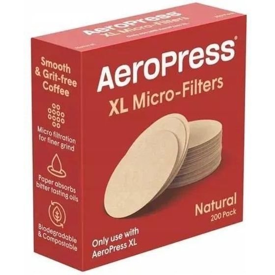 AeroPress Paper Coffee filters, natural, Xl 200 Pieces - (85276082011)