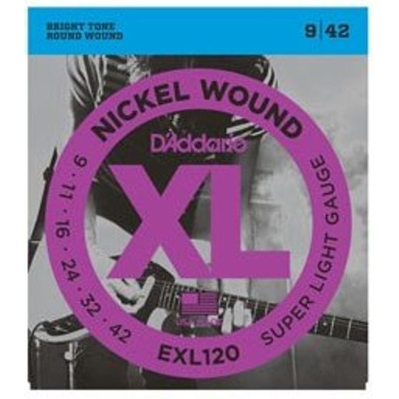 DADDARIO - Electric Guitar Strings (9-42) - (EXL120)