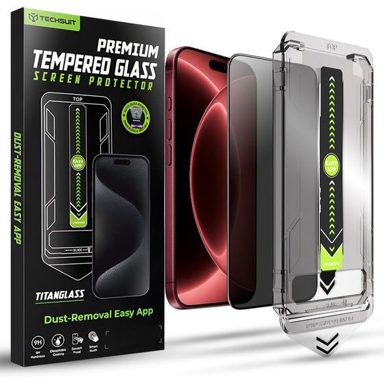 Techsuit - TitanGlass FullCover - iPhone 18 Pro Max - Privacy