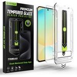 Techsuit - [Fingerprint Unlock Compatible] TitanGlass CrystalHD - Samsung Galaxy S24 FE / A56 5G - Clear