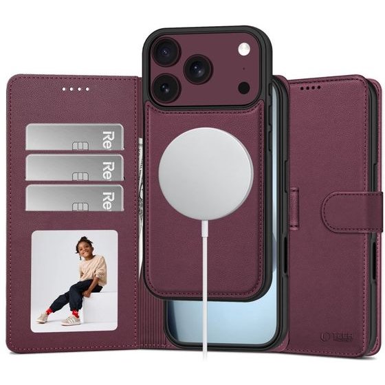 Tech-Protect Wallet Magsafe Iphone 17 Pro Max / 18 Pro Max MULBERRY