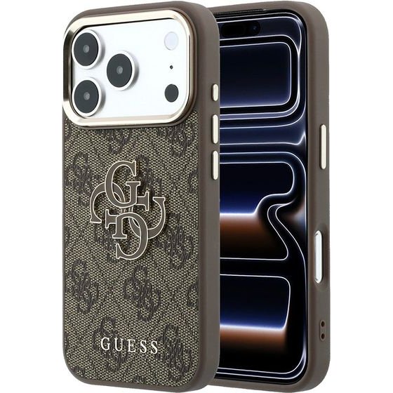 Guess - Hardcase 4G Big Resin Logo - Iphone 18 Pro - Brown - (GUHCP18L6P4SRMLW)