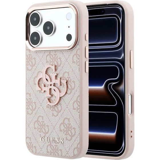 Guess - Hardcase 4G Big Resin Logo - Iphone 18 Pro - Pink - (GUHCP18L6P4SRMLP)