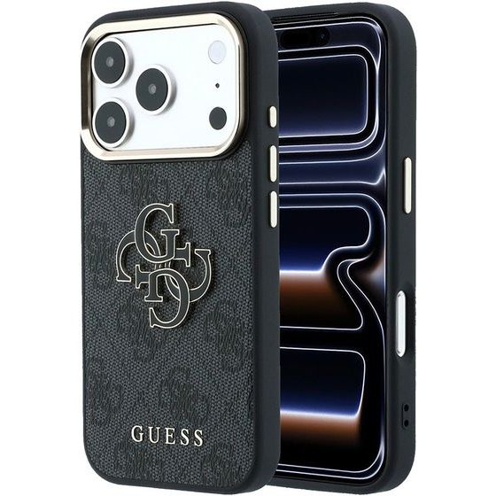 Guess - Hardcase 4G Big Resin Logo - Iphone 18 Pro Max - Black - (GUHCP18X6P4SRMLK)