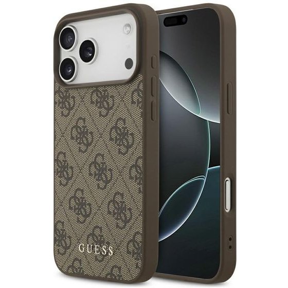 Guess - Hardcase 4G Classic Logo - Iphone 18 Pro - Brown - (GUHCP18LG4GFBR)