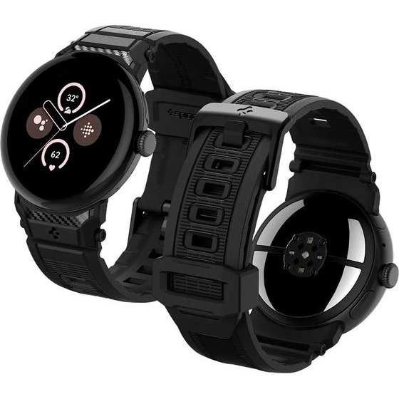 Spigen - Rugged Band - Google Pixel Watch 5 / Watch 4 / Watch 3 / Watch 2 / Watch 1 41mm - Black - (AMP07556)