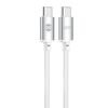 Forever Vibe Cable USB-C - USB-C 1,0 m 60W silver