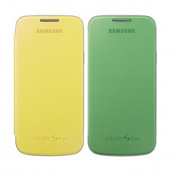 ORIGINAL ��� ����� FLIP COVER SAMSUNG EF-FI919BZ ��� GALAXY S4 MINI / I9190 �������/�������(2PCS)