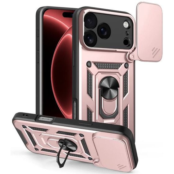 Techsuit - Camshield Series - Iphone 18 Pro / Iphone 17 Pro - Rose Gold
