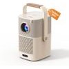 Yaber 1080p 450 Ansi Google Tv Jbl Dolby Audio Multimedia Projector With Battery - Beige - (T2 Plus GTV)