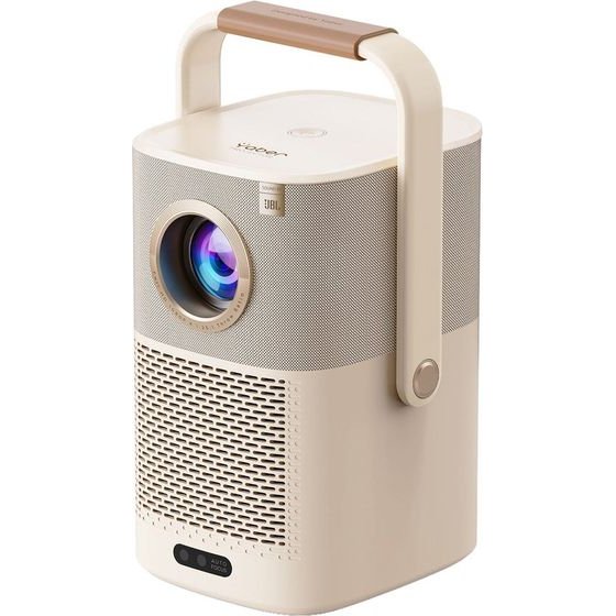 Yaber 1080p 450 Ansi Google Tv Jbl Dolby Audio Multimedia Projector With Battery - Beige - (T2 Plus GTV)