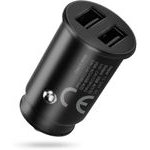 EVERACTIVE Car Charger 2 X Usb 12W Black + Cable USB-C 1m - (CC-25C)