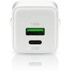EVERACTIVE Charger 1 x USB, 1 x USB-C Quick Charge 3.0 20W White - (SC-330Q)