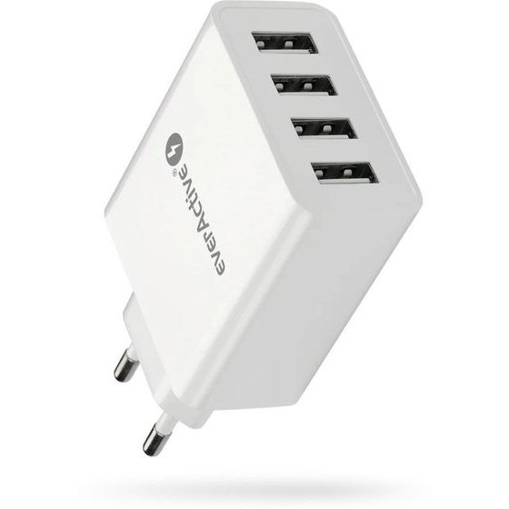 EVERACTIVE Charger 4 x Usb 5A White - (SC-400)