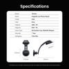 Vention Car Magnetic Phone Holder Shock Absorption Suction Cup Waterfall Style Gray - (KSQH0)