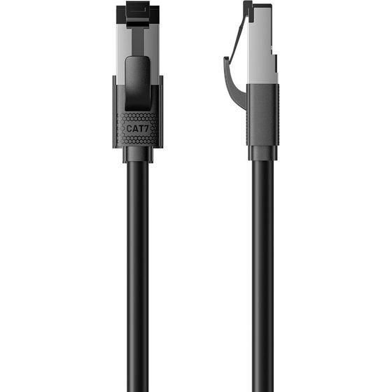 Vention Ultra-Flexible Cat7 Sftp Ethernet Patch Cable 1M Black - (ICHBF)