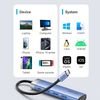 Vention USB-C To HDMI/Usb 3.0 x 3/Pd Docking Station 0.15M Blue Aluminum Alloy Type - (TGESB)