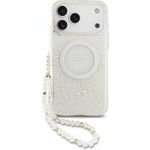 Guess Iml Flowers Allover Strap Magsafe Case For Iphone 18 Pro Max White - (GUHMP18XHCPOFPH)