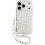 Guess Iml Flowers Allover Strap Magsafe Case For Iphone 18 Pro White - (GUHMP18LHCPOFPH)