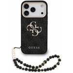 Guess Pu 4G Metal Logo Strap Case For Iphone 18 Pro Black - (GUHCP18LP4GMGSCK)
