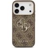 Guess Pu 4G Metal Logo Strap Case For Iphone 18 Pro Brown - (GUHCP18LP4GMGSCW)