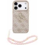 Guess Pu 4G Metal Logo Strap Case For Iphone 18 Pro Pink - (GUHCP18LP4GMGSCP)