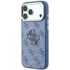 Guess Pu 4G Resin Metal Logo Case For Iphone 18 Pro Blue - (GUHCP18L6P4SRMLB)
