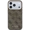 Guess Pu 4G Resin Metal Logo Case For Iphone 18 Pro Max Brown - (GUHCP18X6P4SRMLW)