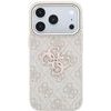 Guess Pu 4G Resin Metal Logo Case For Iphone 18 Pro Max Pink - (GUHCP18X6P4SRMLP)