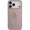 Guess Pu Fixed Glitter 4G Metal Logo Case For Iphone 18 Pro Max Pink - (GUHCP18XHG4SGP)