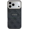 Guess Pu Leather 4G Gold Frame Embossed Magsafe Case For Iphone 18 Pro Black - (GUHMP18LP4MSEGCK)